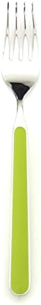 מפרה אזק10,71105 מזלג פירות פנטזיה - [חבילה של 48], ירוק זית, 17.5, כלי שולחן בטוחים למדיח כלים מנירוסטה